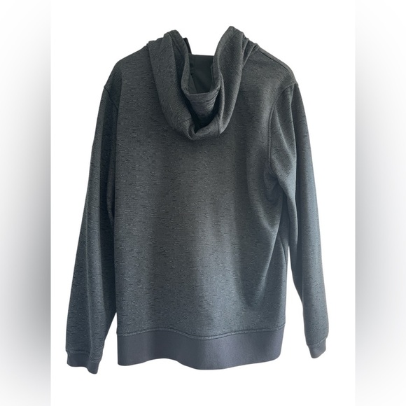 Men’s Under Armour Hooded 1/4 Zip Fleece Black Pinstripe Size Large - Picture 4 of 6